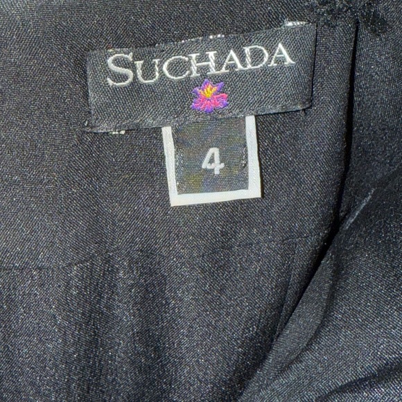 Suchada Women’s Vintage Ballroom Dance/Prom Dress Black Sequin Lace Ribbon. Sz 4 - Picture 7 of 7